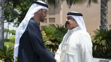 رئيس الإمارات وملك البحرين يبحثان توطيد التعاون المشترك